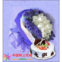 盱眙网上花店精选商品 鲜花与蛋糕的完美结合