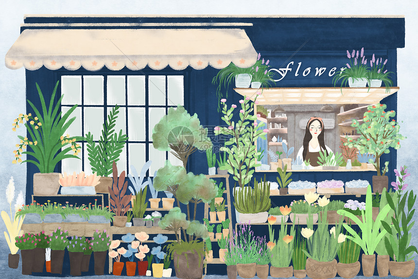 一束花的浪漫 探秘花店图片素材的艺术与商业价值