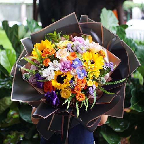 厂家批发5丝果冻膜 花店高效包装新选择，金边设计提升花束品质